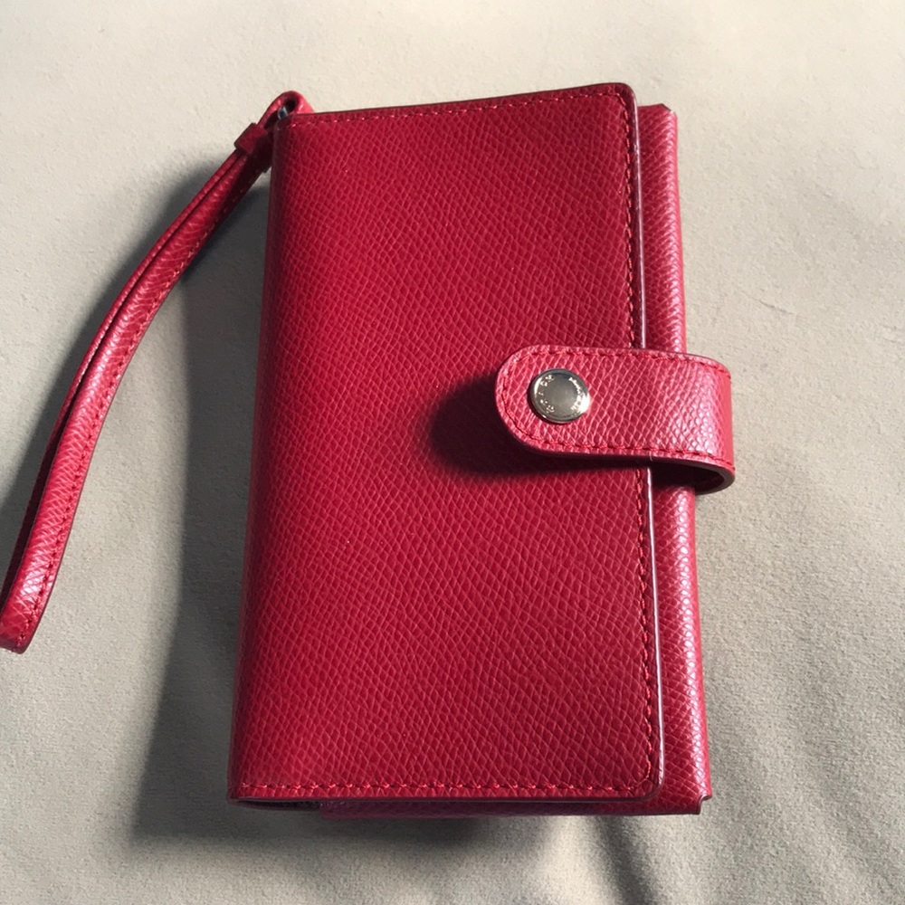 Coach Red wristlet/ wallet case